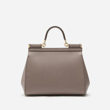 Sicily Medium Handbag in Grey Handbags DOLCE & GABBANA - LOLAMIR