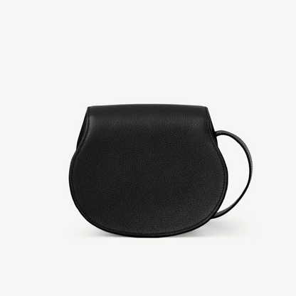 Marcie Small Saddle Bag in Black Handbags CHLOE - LOLAMIR