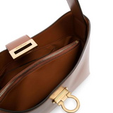 Trifolio Small Shoulder bag in Tan Handbags FERRAGAMO - LOLAMIR