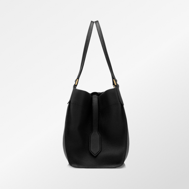 Tara Medium Tote Bag in Black