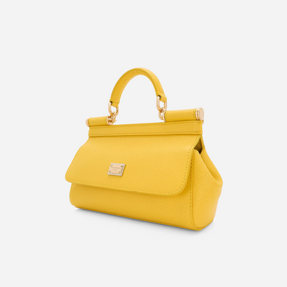 Sicily Small Handbag in Yellow Handbags DOLCE & GABBANA - LOLAMIR