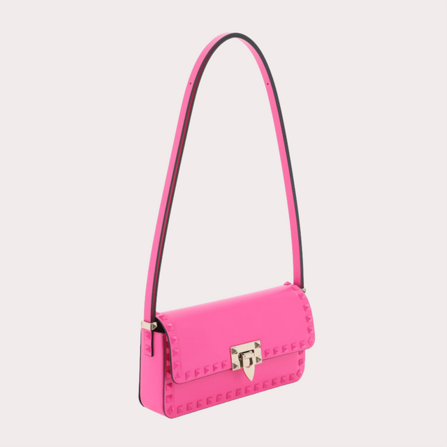 Rockstud23 E/W Leather Shoulder Bag