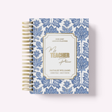 Teacher Planner 2026-2027 - Weekly & Monthly Academic Lesson Planner - Personalized - Paisley Garden
