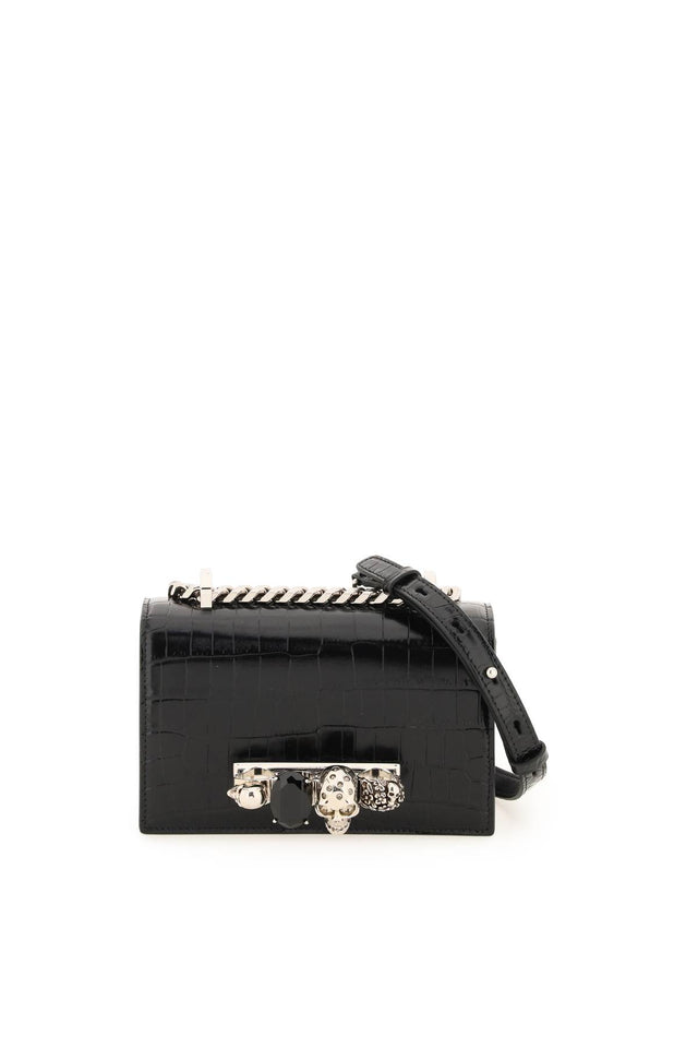 The Jewelled Mini Satchel in Black