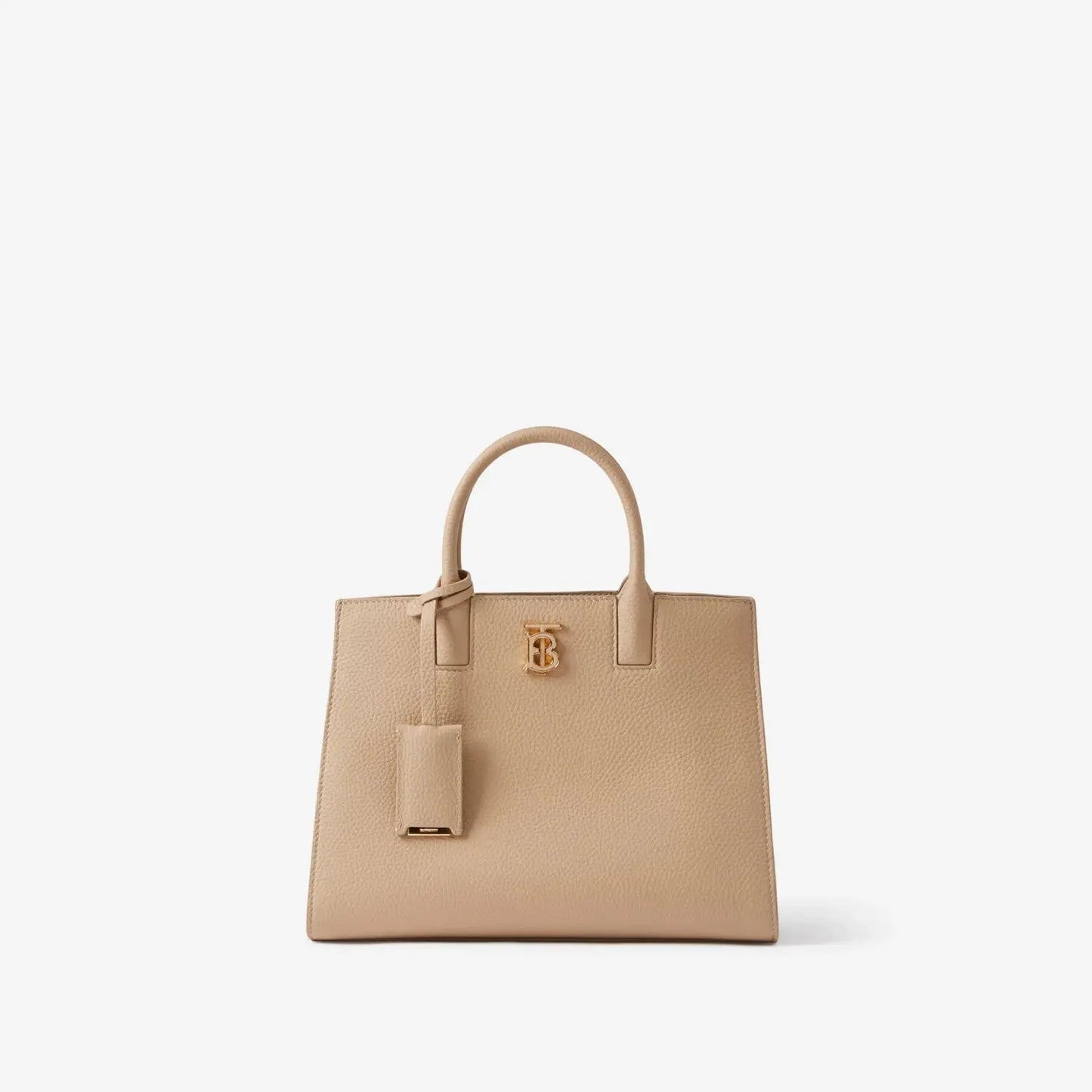 Frances Mini Leather Top-handle Bag in Oat Beige Handbags BURBERRY - LOLAMIR