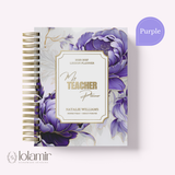 Teacher Planner 2026-2027, Monthly & Weekly High School Lesson Plan, Custom Spiral Hardcover, Academic Year, Back to School Teacher Gift in color purple - view 12