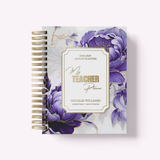 Teacher Planner 2026-2027, Monthly & Weekly High School Lesson Plan, Custom Spiral Hardcover, Academic Year, Back to School Teacher Gift