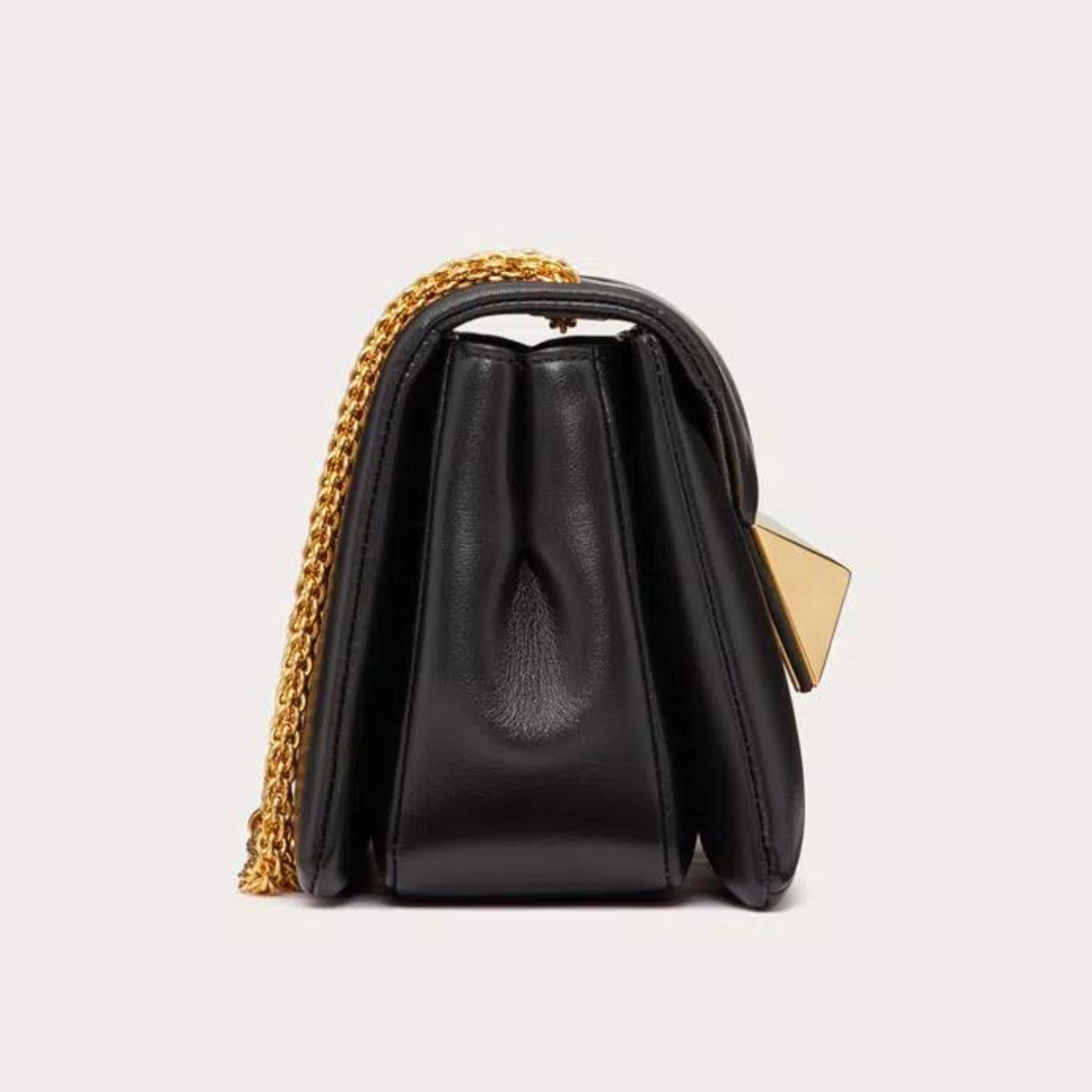 One Stud Nappa Bag With Chain In Black Handbags VALENTINO - LOLAMIR