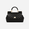 Sicily Quilted Small Handbag in Black