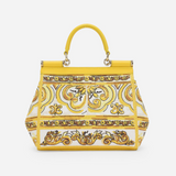 Sicily Medium Handbag in Majolica Print