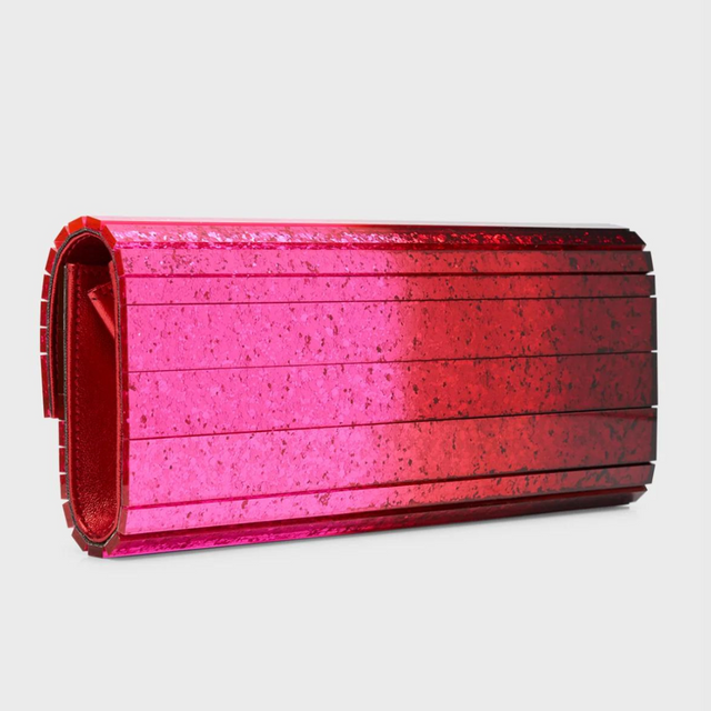 Sweetie Glitter Acrylic Clutch Bag in Red/Fuchsia Handbags JIMMY CHOO - LOLAMIR