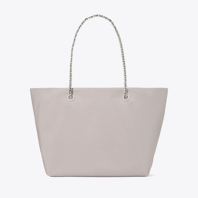 Ella Chain Tote Bag in Bay Gray