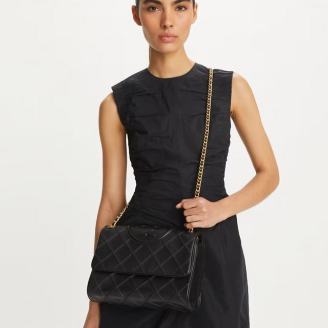 Fleming Soft Convertible Shoulder Bag in Black