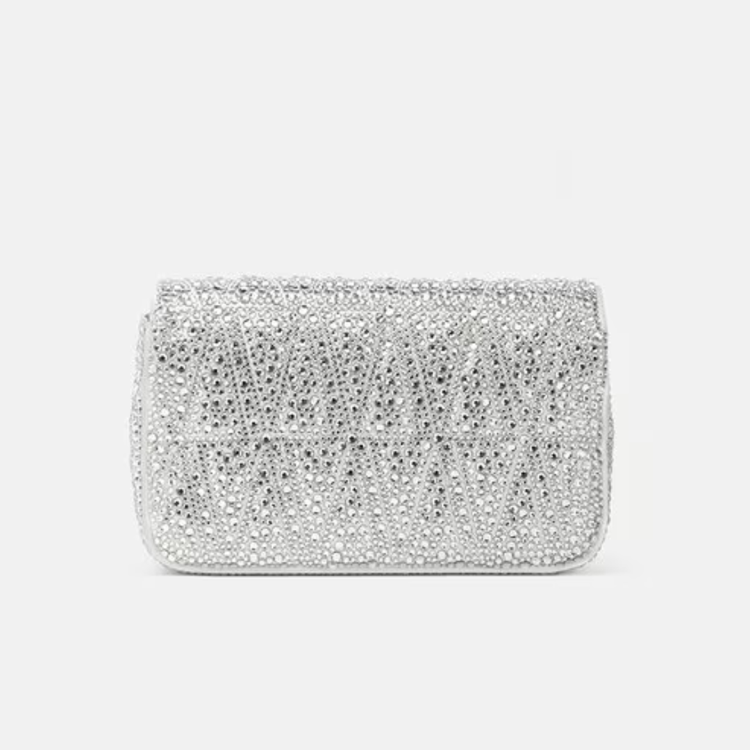 Crystal Virtus Mini Bag in White Handbags VERSACE - LOLAMIR
