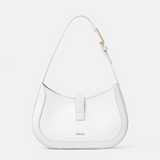 Greca Goddess Small Hobo Bag in White Handbags VERSACE - LOLAMIR