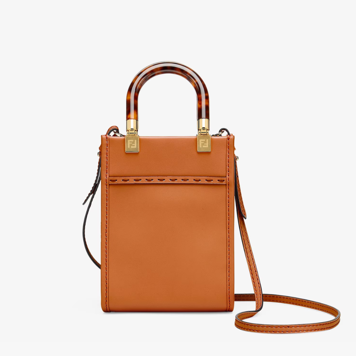 Sunshine Mini Shopper in Brown Handbags FENDI - LOLAMIR