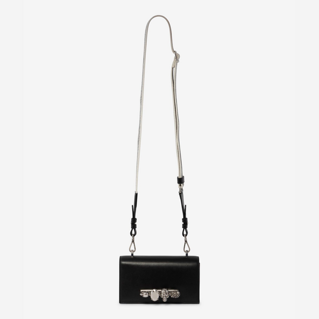 The Knuckle Satchel Bag in Black