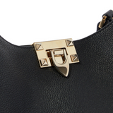 Rockstud Medium Tote Bag in Black