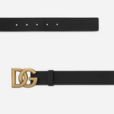 DG Logo Lux Belt in Black/Gold