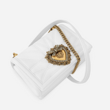 Devotion Medium Shoulder Bag in White