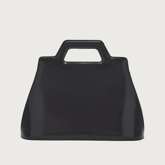 Wanda Top Handle in Black Handbags FERRAGAMO - LOLAMIR