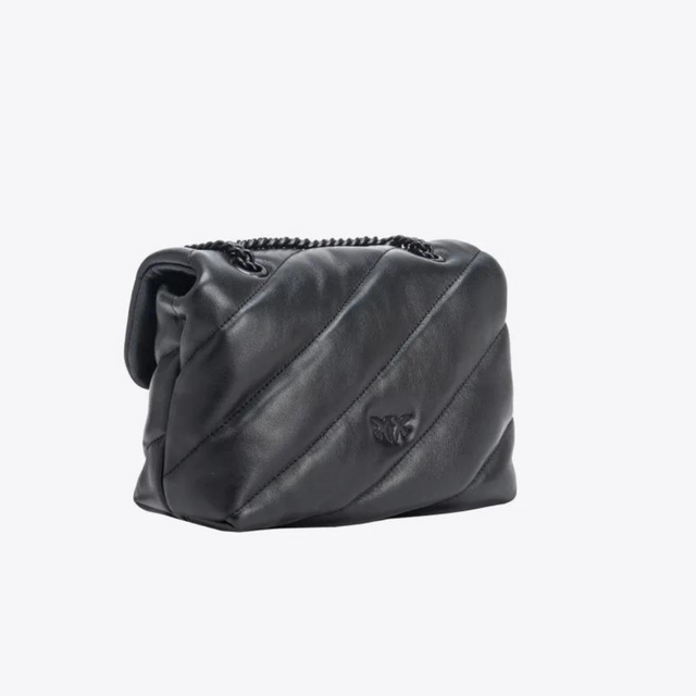 Mini Love Bag Puff Colour Block in Black Handbags PINKO - LOLAMIR