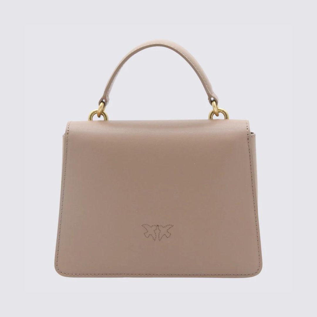 Mini Love Bag One Top Handle in Beige Handbags PINKO - LOLAMIR