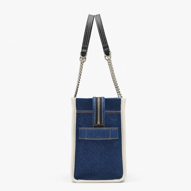 The Denim Chain Medium Tote Bag