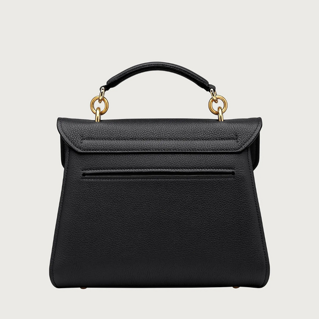 Gancini Top Handle in Black Handbags FERRAGAMO - LOLAMIR