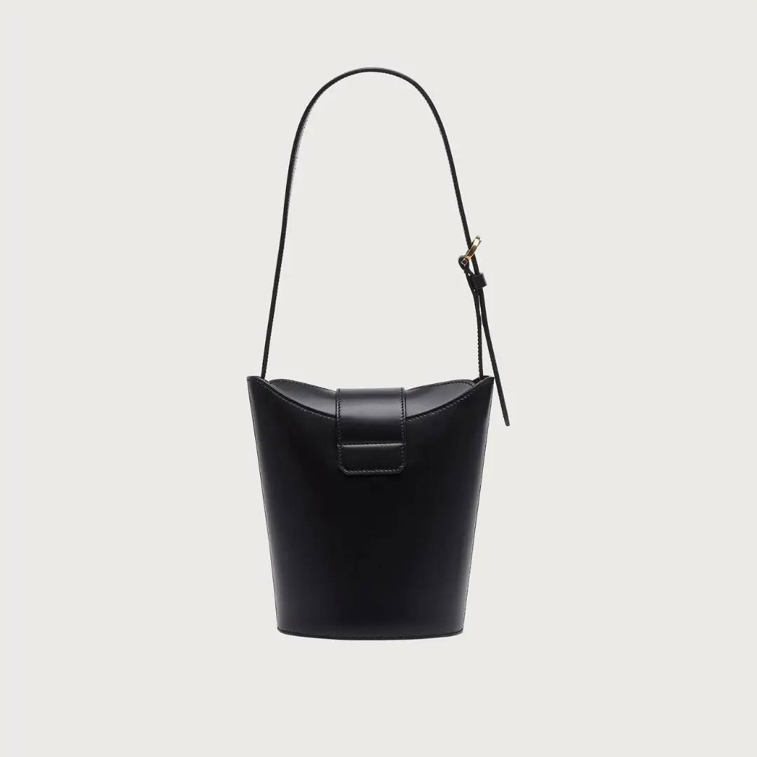 Trifolio Bucket Shoulder Bag in Black Handbags FERRAGAMO - LOLAMIR
