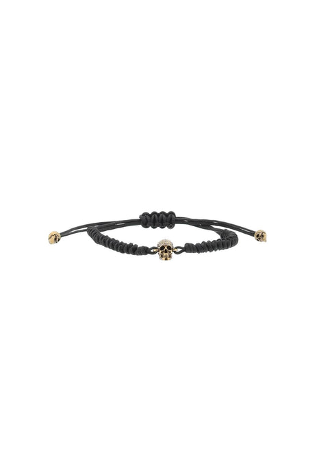 Alexander mcqueen pave skull cotton bracelet Jewelry Alexander Mcqueen - LOLAMIR