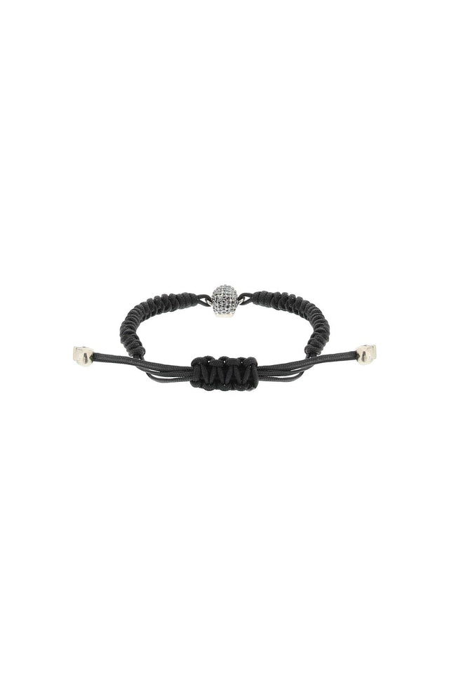 Alexander mcqueen pave skull cotton bracelet Jewelry Alexander Mcqueen - LOLAMIR