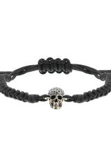 Alexander mcqueen pave skull cotton bracelet Jewelry Alexander Mcqueen - LOLAMIR