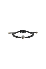 Alexander mcqueen pave skull cotton bracelet Jewelry Alexander Mcqueen - LOLAMIR