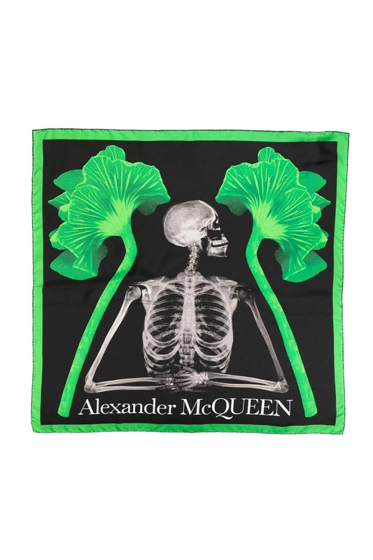 Alexander mcqueen 'mushroom skeleton' headscarf  Alexander Mcqueen - LOLAMIR