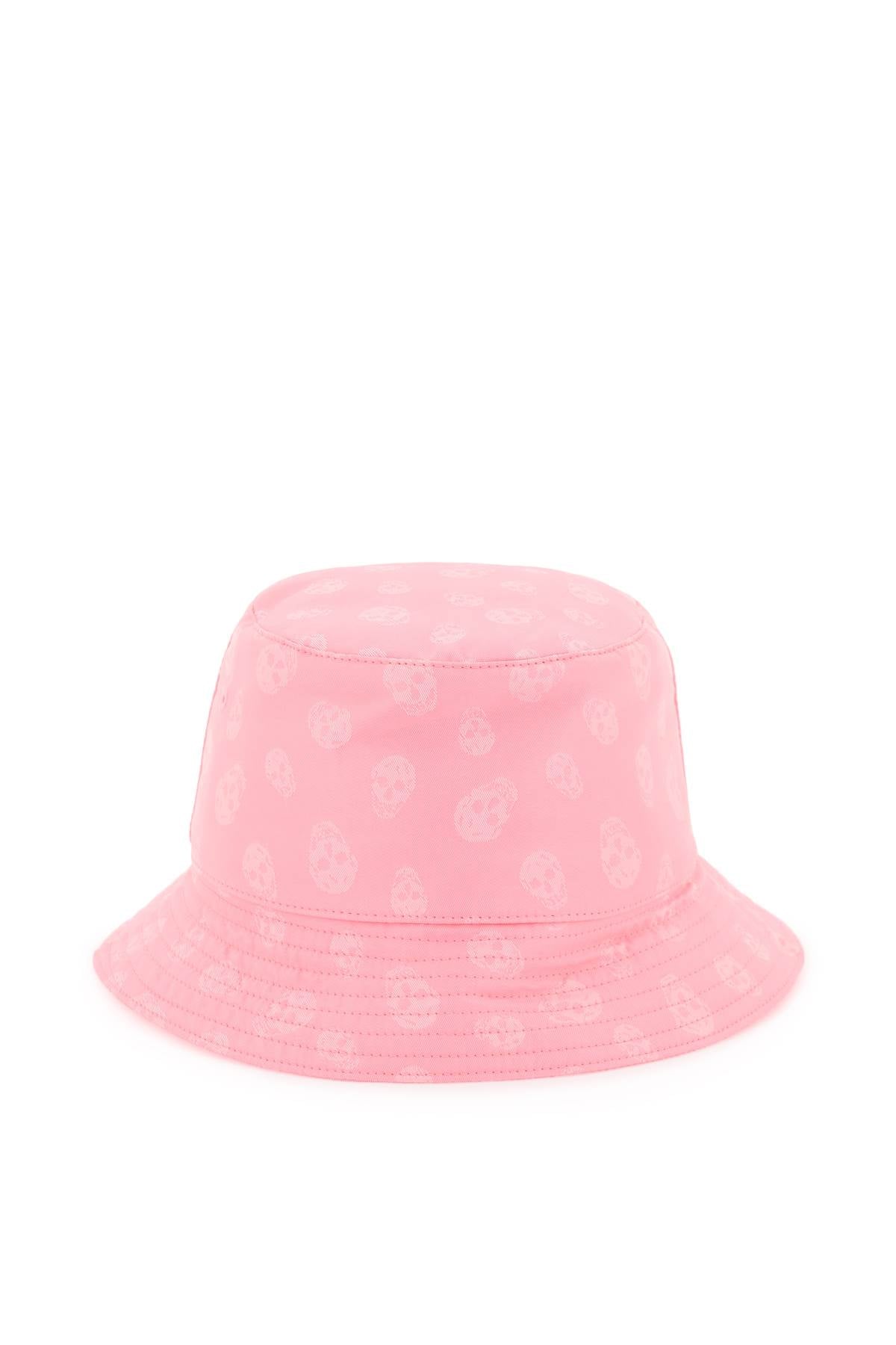 McQueen Skull Bucket Hat in Pink