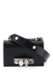 The Biker Mini Jewelled Satchel in Smooth Black