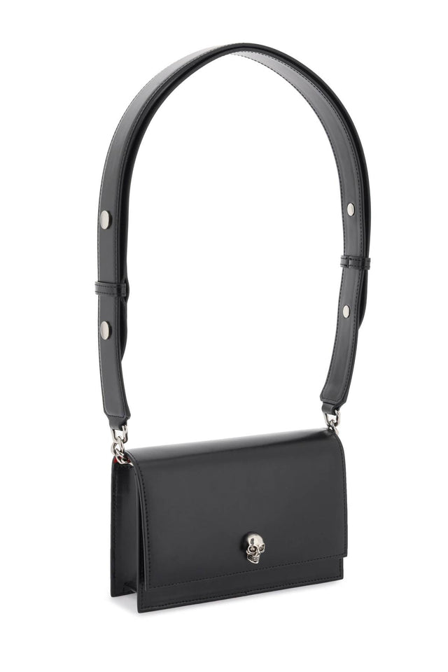 The Biker Small Skull Bag in Smooth Black