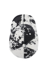 Printed Baseball Cap With Logo Embroidery in White