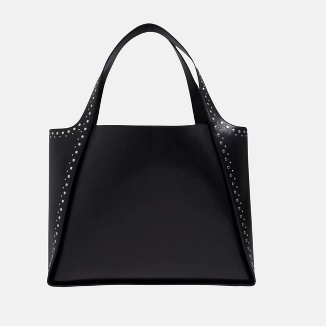 Logo Studded Alter Top handle Tote Bag