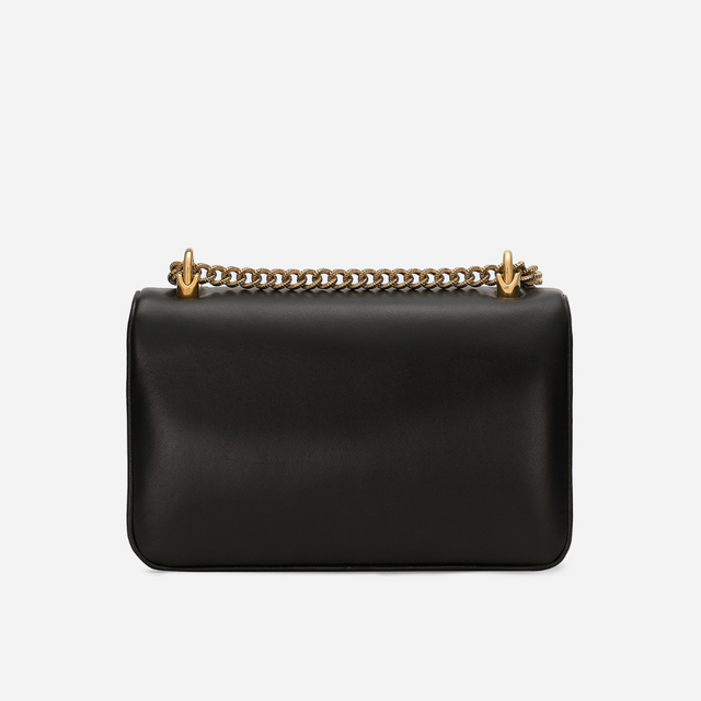 Devotion Smooth Shoulder Bag in Black Handbags DOLCE & GABBANA - LOLAMIR