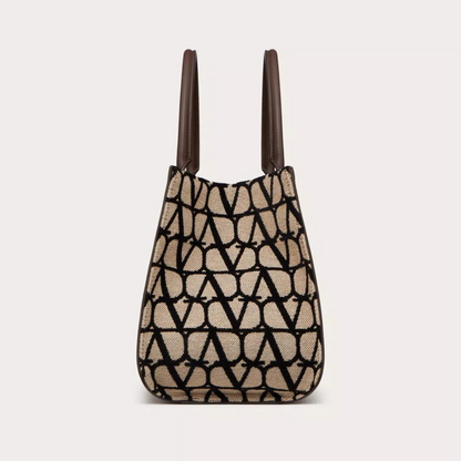 Vlogo Signature Medium Toile Iconographe Handbag Handbags VALENTINO - LOLAMIR