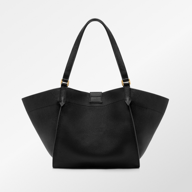 Tara Medium Tote Bag in Black