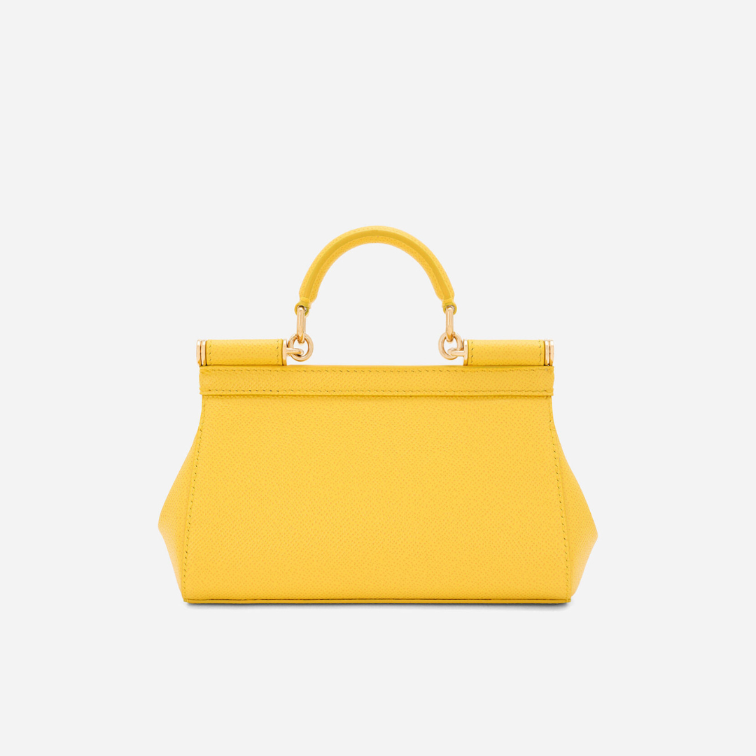 Sicily Small Handbag in Yellow Handbags DOLCE & GABBANA - LOLAMIR