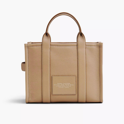 The Leather Medium Tote Bag in Camel Handbags MARC JACOBS - LOLAMIR