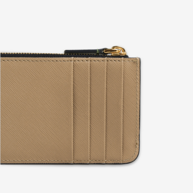 Tricolor Zip Card Holder