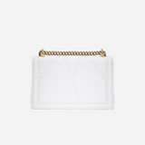 Devotion Medium Shoulder Bag in White