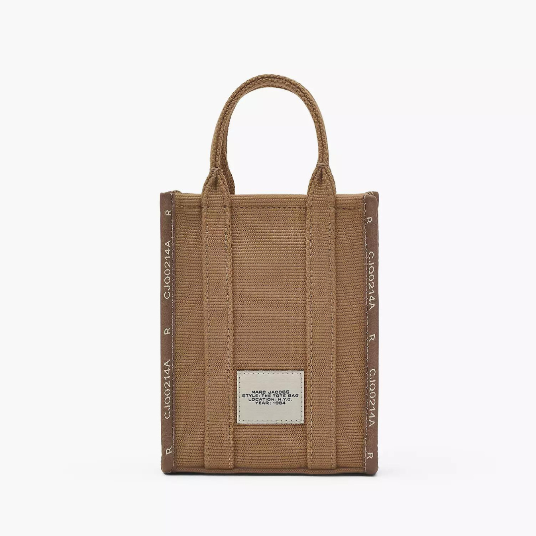 The Jacquard Mini Tote Bag in Camel Handbags MARC JACOBS - LOLAMIR