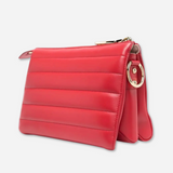 DG Logo Quilted Shoulder Bag in Red