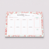 Weekly Planner Notepad | Light Marigolds | Peach